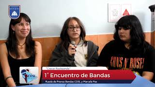 Rueda de Prensa del 1° Encuentro de Bandas COSL quotCrecer Rockeandoquot [upl. by Pooh]