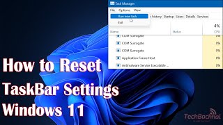 How to Reset TaskBar Settings in Windows 11 [upl. by Archibaldo]