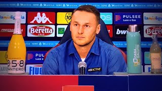 GENOA  JUVE 0  3 Koopmeiners quotVlahovic vive per il golquot Conferenza stampa [upl. by Reyam]