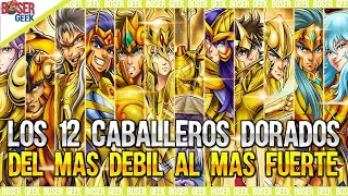 Los Caballeros Dorados del mas débil al más poderoso Boser Geek [upl. by Ellenaej]