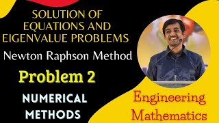 Newton Raphson method Problem 2 Numerical Methods Engineering Mathematics [upl. by Drofdarb]