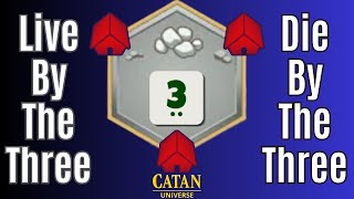 Live By The Three Die By The Three  Catan Game 587 [upl. by Minier]