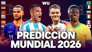 Predicción MUNDIAL 2026 ¿Quiénes clasificarán ¿Quién será CAMPEÓN [upl. by Rafat]