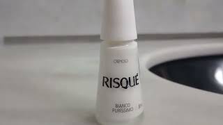 Esmalte bianco puríssimo da Risqué ✨ resenha 🌸✨ [upl. by Nolyat]