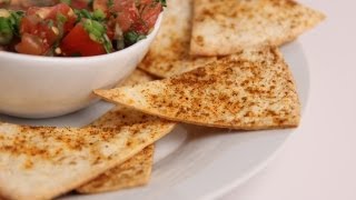 Crispy Baked Tortilla Chips Recipe  Laura Vitale  Laura in the Kitchen Episode 378 [upl. by Anivek577]