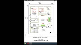 east facing house plan I 28 x 31 ground floor vastu plan I 2bhk plan I civil engineering drawing [upl. by Notnirb]