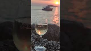 Drinking Malvazija Wine In Croatia Cavtat🇭🇷🇭🇷 croatia explorethebeautyofnature travel [upl. by Jeritah]