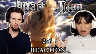 What on EARTH Attack on Titan 2x6 REACTION quotWarriorquot [upl. by Nryhtak594]