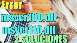 Error Falta Archivo msvcr100dll y Falta Archivo msvcr110dll en Windows 1087 I 2 SOLUCIONES 2024 [upl. by Astor750]