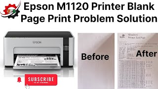 Epson M1120 Printer Printing Blank Pages Solution  Fix it Now [upl. by Eeliak]