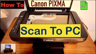 How To Scan Your Document From Canon Printer To Your PC [upl. by Lichter]