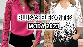 PRECIOSAS BLUSAS y BLUSONES de MODA 2023 BLUSONES y BLUSAS ELEGANTES SENCILLOS y MODERNOS [upl. by Asoj604]