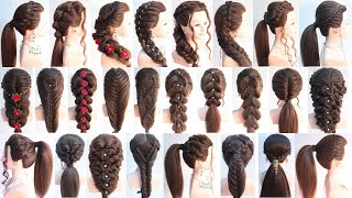 26 superior ponytail hairstyle for girls  hairstyle for outgoing  hairstyle for summer season [upl. by Sedecrem]