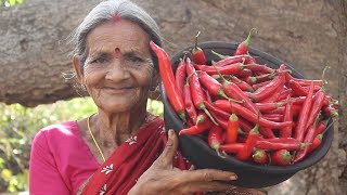 పండుమిరపకాయ పచ్చడి  Red chilli pickle  Andhra style  Myna Street Food [upl. by Westleigh321]