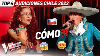 Las mejores AUDICIONES A CIEGAS de The Voice Chile 2022 🇨🇱 [upl. by Yenot]