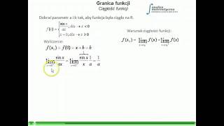 Granice funkcji  Ciągłość funkcji [upl. by Gardiner972]