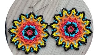 Huichol küpe kolye takım huichol earrings and nacklace [upl. by Attiuqehs]