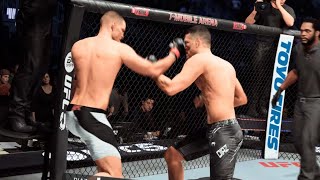 Nate diaz vs Nick Diaz Ufc5 [upl. by Debi144]