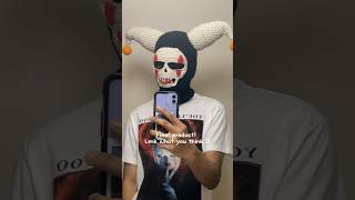 Crochet IT inspired balaclava 🤡🧡  crochet clown halloween diy [upl. by Thaddus622]