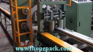 Automatic bar wrapping machine and small orbital wrapper [upl. by Anayhd]