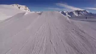 Freestyle Snowscoot at Grimentz snowpark Suisse [upl. by Krischer]