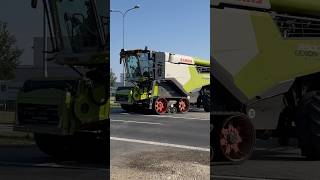 VÝJAZD KOMBAJNOV V ROŠTENICIACH  Claas Lexion 8900 amp 8800 amp CASE IH 9250 [upl. by Sari267]