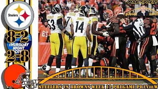 Pittsburgh Steelers vs Cleveland Browns week 12 pregame preview  Kick em while theyre down [upl. by Humpage]