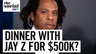 JayZ doesn’t want you to choose dinner with him over 500K  The Social [upl. by Kirimia]