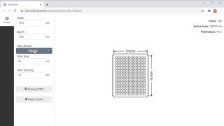 Online CAD tool for perforated pattern calculation [upl. by Arreyt]