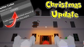 CODES Christmas Update New Mansion Map and Xmas Items In Roblox Captive [upl. by Akerdnuhs]