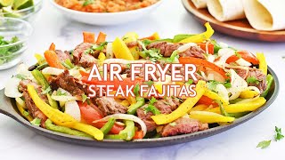 FlavorPacked Air Fryer Steak Fajitas  Quick amp Easy Recipe 🌯🔥 [upl. by Terryn]