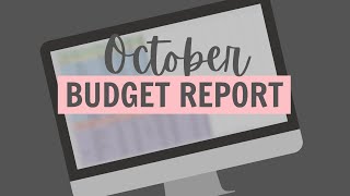 Budget Review  October Spending Report [upl. by Russel277]