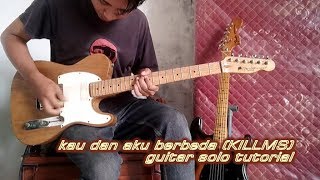 kau dan aku berbeda Killing Me Inside guitar solo tutorial [upl. by Olinde239]