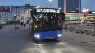 Linia 507  Solaris Urbino 18 IV Electric 5919 🧑‍🎄 ŚWIĄTECZNY AUTOBUS 🧑‍🎄  MZA Warszawa [upl. by Ettesyl519]