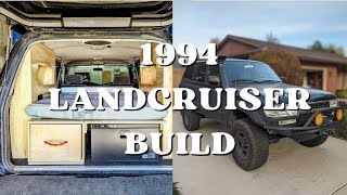 1994 Toyota Landcruiser Overland Build  Solar Panel  Refrigerator  Ecoflow Delta Max [upl. by Anoirb]