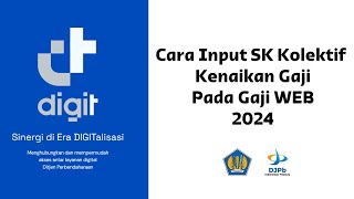 Cara Input SK Kolektif Kenaikan dan Kekurangan Gaji 2024  Gaji Web [upl. by Nosloc301]