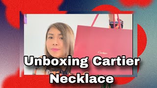 UNBOXING CARTIER D’AMOUR NECKLACE [upl. by Rida]