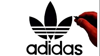 How to Draw the Original Adidas Trefoil Logo [upl. by Joshua502]