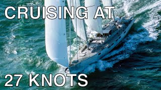 Southern Ocean Surfing  27 knots on a cruising sailboat [upl. by Kafka307]