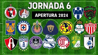 ✅️ JORNADA 6 LIGA MX 2024 🇲🇽🇲🇽🇲🇽 [upl. by Juback342]