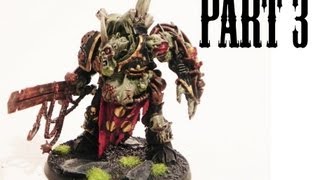 How to paint a Chaos Daemon Prince of Nurgle pt3 [upl. by Komara]