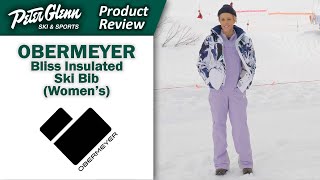 Obermeyer Bliss Insulated Ski Bib Womens  W2324 Product Review [upl. by Htebharas]