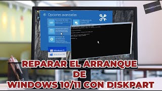 Reparar el arranque de Windows 10 o Windows 11 con DISKPART [upl. by Thorwald]