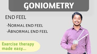 Goniometry part2  End feel  Exercise Therapy  physiotherapy [upl. by Uhn237]