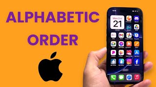 How To Arrange iPhone Apps Alphabetically [upl. by Jeremias]