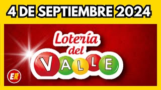 Resultado LOTERIA del VALLE miercoles 4 de septiembre 2024 [upl. by Rehpotsirhk]