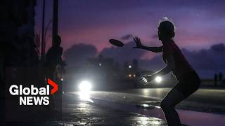 Cuba blackouts Protesters bang pots as nation slowly restores power [upl. by Checani942]