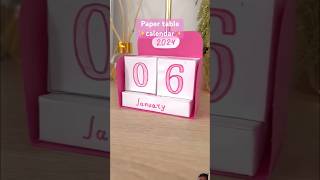 DIY paper table calendar ✨ [upl. by Ahsiel]