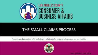 2024 LA County Small Claims Process Explained [upl. by Akehsyt]