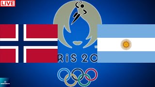 2024 PARIS OLYMPICS NORWAY vs ARGENTINA MENS HANDBALL LIVE GAME CAST amp CHAT [upl. by Asset]